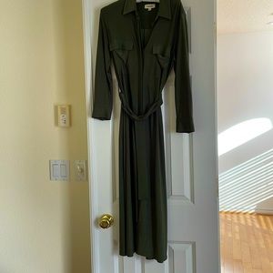 L’Agence Dress in olive color